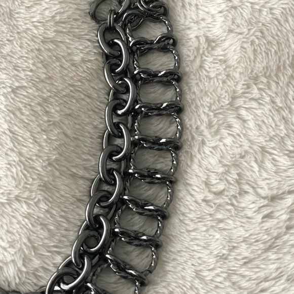 Graphite Chain Choker/Necklace - Picture 2 of 3